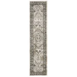 Gabriella Vintage Medallion Rug Ivory/Gray - Captiv8e Designs -Household Improvement Store GUEST 3cb3b0e4 f200 4a3f 8e6e 1969ce00f819