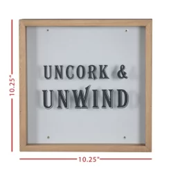 "Uncork & Unwind" Wooden Cork Holder Shadow Box - Foreside Home & Garden 11 "Uncork & Unwind" Wooden Cork Holder Shadow Box - Foreside Home & Garden -Household Improvement Store GUEST 3d38ffff 2d4a 4be0 993b 4aec68ab4ffa