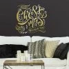Merry Christmas Quote Peel And Stick Giant Wall Decal With Metallic Ink Gold - RoomMates -Household Improvement Store GUEST 3e6ccf22 e9c1 4dcd 9de3 cc91f37db2ae