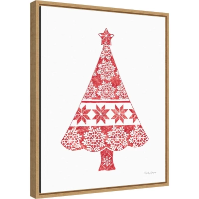16" X 20" Nordic Holiday Christmas Tree By Beth Grove Framed Canvas Wall Art - Amanti Art 3 16" X 20" Nordic Holiday Christmas Tree By Beth Grove Framed Canvas Wall Art - Amanti Art