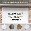 Big Dot Of Happiness Adult 60th Birthday - Gold - Peel And Stick Birthday Party Decoration - Wall Decals Backdrop -Household Improvement Store GUEST 3eb401ab 6ed5 4174 bd9d 74d435f10561