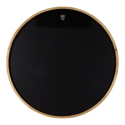 24" McLean Round Wall Mirror Natural - Kate & Laurel All Things Decor 5 24" McLean Round Wall Mirror Natural - Kate & Laurel All Things Decor - Image 3