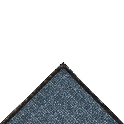 3'x4' Solid Doormat Blue/Black - HomeTrax 4 3'x4' Solid Doormat Blue/Black - HomeTrax - Image 2