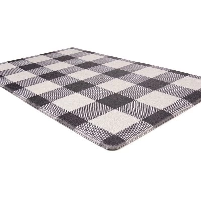 World Rug Gallery Checkered Plaid Anti-Fatigue Standing Mat 4 World Rug Gallery Checkered Plaid Anti-Fatigue Standing Mat - Image 2