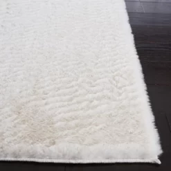 Faux Rabbit Fur FRF500 Power Loomed Machine Washable Area Rug - Safavieh