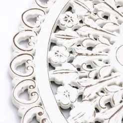 LuxenHome White Wood Flower 23.86" Round Wall Decor Home Decor Interior Design 21 LuxenHome White Wood Flower 23.86" Round Wall Decor Home Decor Interior Design -Household Improvement Store GUEST 424c8358 c225 47ff ba1a 3922ba8abd03