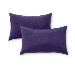 Set Of 2 Solid Outdoor Rectangle Throw Pillows - Kensington Garden -Household Improvement Store GUEST 44cbce65 afac 4a80 ade7 931ea1a510e8