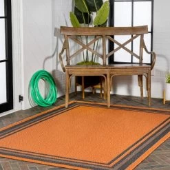 James Modern Border Stripe Indoor/Outdoor Area Rug - JONATHAN Y 16 James Modern Border Stripe Indoor/Outdoor Area Rug - JONATHAN Y -Household Improvement Store GUEST 4578d179 b7b9 460a adda e4ba0b1fe94f