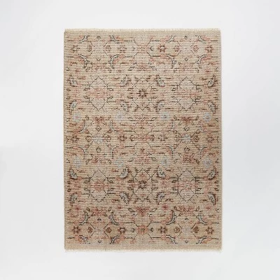 Rockland Hand Knotted Distressed Persian Style Rug Ivory - Threshold™ Designed With Studio McGee 8 Rockland Hand Knotted Distressed Persian Style Rug Ivory - Threshold™ Designed With Studio McGee - Image 6