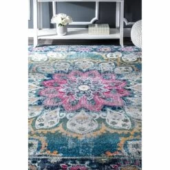 NuLOOM Kiyoko Vintage Floral Area Rug 13 NuLOOM Kiyoko Vintage Floral Area Rug -Household Improvement Store GUEST 4819292e ac2f 41cf a908 d292dbefacae