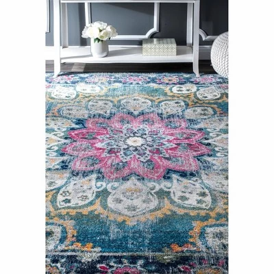 NuLOOM Kiyoko Vintage Floral Area Rug 8 NuLOOM Kiyoko Vintage Floral Area Rug - Image 6