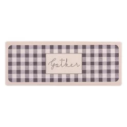World Rug Gallery Gather Plaid Anti-Fatigue Standing Mat -Household Improvement Store GUEST 481bc746 fefc 40be 99cb 9f271bf188bb