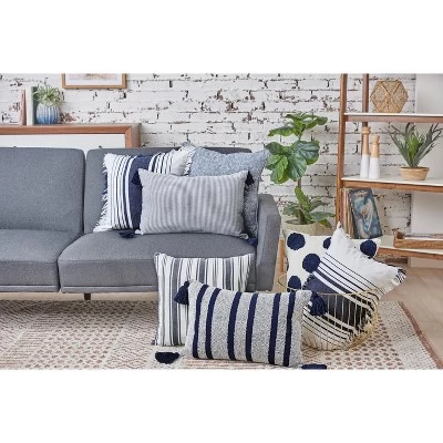 C&F Home 14" X 22" Nantucket Stripes Woven Throw Pillow 4 C&F Home 14" X 22" Nantucket Stripes Woven Throw Pillow - Image 2