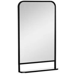 HOMCOM 34" X 21" Rectangle Modern Wall Mirror With Storage Shelf, Mirrors For Wall In Living Room, Bedroom, Black 9 HOMCOM 34" X 21" Rectangle Modern Wall Mirror With Storage Shelf, Mirrors For Wall In Living Room, Bedroom, Black -Household Improvement Store GUEST 4cb5b16f 2f47 47d6 a458 c81930e78fd4