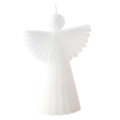 Christmas 5.5" Angel Candels Retro Decor Set Of 2 One Hundred 80 Degree - Flame Candles 3 Christmas 5.5" Angel Candels Retro Decor Set Of 2 One Hundred 80 Degree - Flame Candles
