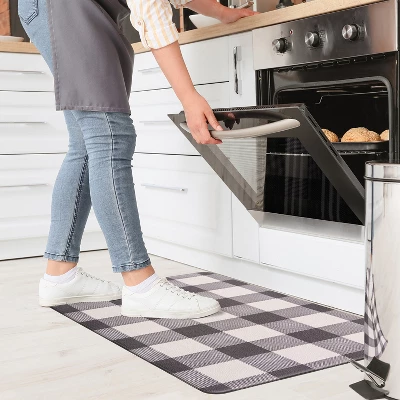 World Rug Gallery Checkered Plaid Anti-Fatigue Standing Mat 12 World Rug Gallery Checkered Plaid Anti-Fatigue Standing Mat - Image 10