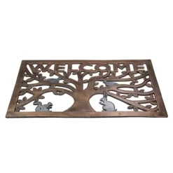 Northlight Tree With Animals Rectangular "Welcome" Doormat 18" X 30" -Household Improvement Store GUEST 51351d2f 5449 4e97 8bc2 6d8e5e0597f2