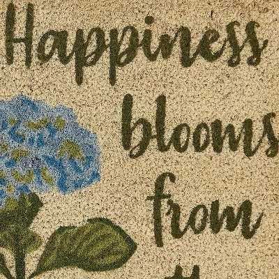 Park Designs Happiness Blooms Doormat 1'6''x2'6'' 4 Park Designs Happiness Blooms Doormat 1'6''x2'6'' - Image 2