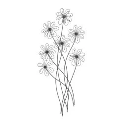 Metal Floral 3D Wire Wall Decor With Crystal Embellishments Black - Olivia & May 26 Metal Floral 3D Wire Wall Decor With Crystal Embellishments Black - Olivia & May -Household Improvement Store GUEST 531835e3 39f0 459d 8cf5 d5e8b996726f