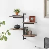 4-Tier Sienna Vertical Wall Shelf Unit Black/Rustic - Danya B. 1 4-Tier Sienna Vertical Wall Shelf Unit Black/Rustic - Danya B. -Household Improvement Store GUEST 540dc375 0f02 4436 887a c3abf7774caa