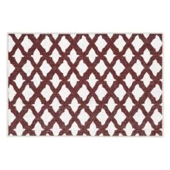 Sussexhome Floral Collection Cotton Heavy Duty Low Pile Area Rug , 2' X 3' -Household Improvement Store GUEST 58281006 57e6 4955 bc19 137d459e4283