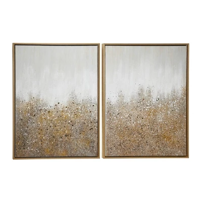 Set Of 2 Canvas Geode Glitter Flakes Framed Wall Arts With Gold Frame - CosmoLiving By Cosmopolitan 16 Set Of 2 Canvas Geode Glitter Flakes Framed Wall Arts With Gold Frame - CosmoLiving By Cosmopolitan - Image 14