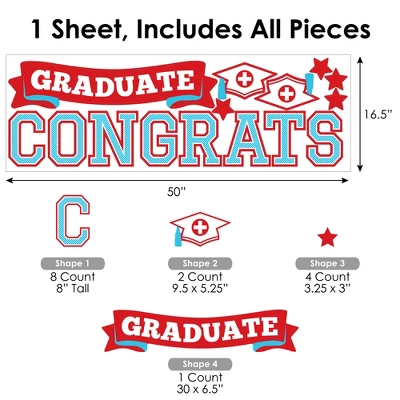 Big Dot Of Happiness Nurse Graduation Party Photo Backdrop - Wall Decals 7 Big Dot Of Happiness Nurse Graduation Party Photo Backdrop - Wall Decals - Image 5