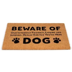 BirdRock Home Beware Of Dog Coir Front Door & Entry Doormat - 18" X 30" 11 BirdRock Home Beware Of Dog Coir Front Door & Entry Doormat - 18" X 30" -Household Improvement Store GUEST 5c1bdec9 5b27 42d9 96df 3ec965390366