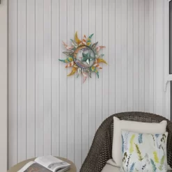 Metal Sun And Moon Indoor Outdoor Iron Wall Decor With Abstract Patterns - Olivia & May -Household Improvement Store GUEST 5ccc8fa6 3b31 4ff7 88bc e1956912b401