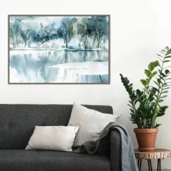 33" X 22" Blue Tree Reflections By Katrina Pete Framed Canvas Wall Art Gray Wash - Amanti Art 14 33" X 22" Blue Tree Reflections By Katrina Pete Framed Canvas Wall Art Gray Wash - Amanti Art -Household Improvement Store GUEST 5d8e38d1 5440 414e 89fb 771c415a41fd