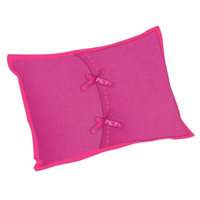 Bacati - MixNMatch Pink Throw Pillow 3 Bacati - MixNMatch Pink Throw Pillow