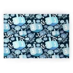 Marni Night Dreidel Looped Vinyl Welcome Mat - Society6 -Household Improvement Store GUEST 5f7f419c 1840 44cf b621 964a11c405e3