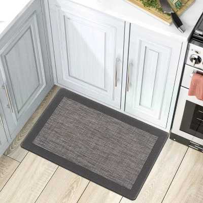 World Rug Gallery Textline Bordered Anti-Fatigue Standing Mat 3 World Rug Gallery Textline Bordered Anti-Fatigue Standing Mat