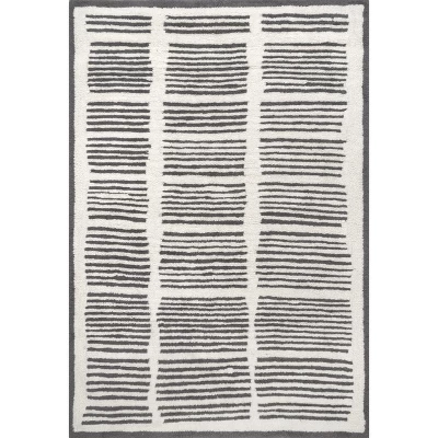 NuLOOM Tayshia Machine Washable Wool Modern Striped Area Rug 14 NuLOOM Tayshia Machine Washable Wool Modern Striped Area Rug - Image 12