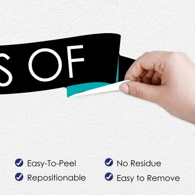 Big Dot Of Happiness Teal Class Of 2023 Graduation Party Wall Decals Set Of 20 4 Big Dot Of Happiness Teal Class Of 2023 Graduation Party Wall Decals Set Of 20 - Image 2