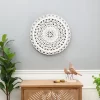 LuxenHome White Wood Flower 23.86" Round Wall Decor Home Decor Interior Design 2 LuxenHome White Wood Flower 23.86" Round Wall Decor Home Decor Interior Design -Household Improvement Store GUEST 62c043f1 d890 4c4a abd8 fdc3f9d01e19