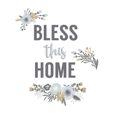 Bless This Home Floral Quote Peel And Stick Wall Decal - RoomMates 5 Bless This Home Floral Quote Peel And Stick Wall Decal - RoomMates - Image 3