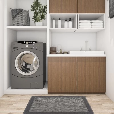 World Rug Gallery Textline Bordered Anti-Fatigue Standing Mat 8 World Rug Gallery Textline Bordered Anti-Fatigue Standing Mat - Image 6