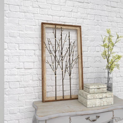 Contemporary Metal Nature Wall Decor Brown - Olivia & May 13 Contemporary Metal Nature Wall Decor Brown - Olivia & May - Image 11