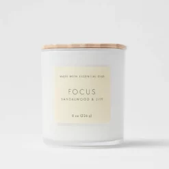 Wood Lidded Glass Wellness Focus Candle - Threshold™ 9 Wood Lidded Glass Wellness Focus Candle - Threshold™ -Household Improvement Store GUEST 6ad6f3d2 39ad 4239 9365 f6449a665735