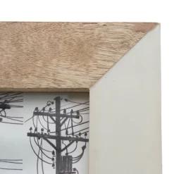 5x7 Inches White Wood, Resin & Glass Photo Frame - Foreside Home & Garden -Household Improvement Store GUEST 6b9d39d4 71a8 4e33 b978 84a46439ebd2