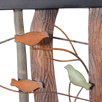 Metal Bird Wall Decor - Olivia & May 4 Metal Bird Wall Decor - Olivia & May - Image 2