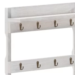 Merrick Lane Steeley Wooden Wall Mount Mug Rack Organizer With Upper Storage Shelf And Metal Hanging Hooks With No Assembly Required 20 Merrick Lane Steeley Wooden Wall Mount Mug Rack Organizer With Upper Storage Shelf And Metal Hanging Hooks With No Assembly Required -Household Improvement Store GUEST 6c12fc6d ac69 4a73 a6bc 17e7de058021