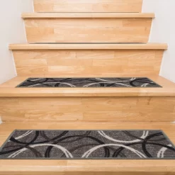 World Rug Gallery Moden Wavy Circles Non-Slip Stair Treads 16 World Rug Gallery Moden Wavy Circles Non-Slip Stair Treads -Household Improvement Store GUEST 6c44e4e4 f381 48ce 878b e6be2166ee0c