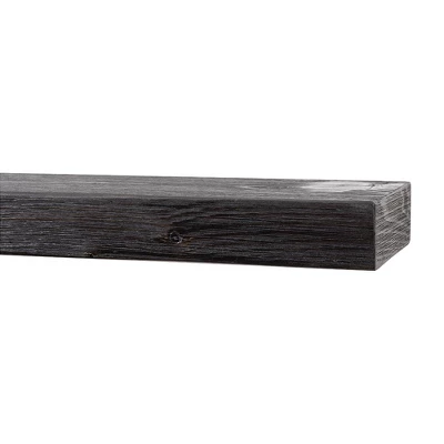 Modern Ember Vara Wood Mantel Shelf - Features Knots And Natural Distresssing 6 Modern Ember Vara Wood Mantel Shelf - Features Knots And Natural Distresssing - Image 4