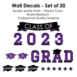 Big Dot Of Happiness Purple Class Of 2023 Graduation Party Wall Decals Set Of 20 -Household Improvement Store GUEST 6d548ce8 af4e 4e65 bb2c f5218b666cf5