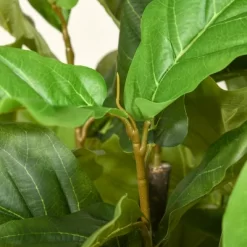 HOMCOM 5FT Artificial Fiddle Leaf Fig Tree, Faux Decorative Plant In Nursery Pot For Indoor Or Outdoor Décor 11 HOMCOM 5FT Artificial Fiddle Leaf Fig Tree, Faux Decorative Plant In Nursery Pot For Indoor Or Outdoor Décor -Household Improvement Store GUEST 6e6a3607 41b6 4585 b543 68db0a6eaf1a