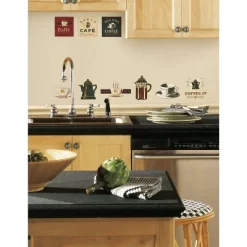 Coffee House Peel And Stick Wall Decal - RoomMates -Household Improvement Store GUEST 6ef17a7f 9ae2 41e9 84ff 05ae23f82f0f