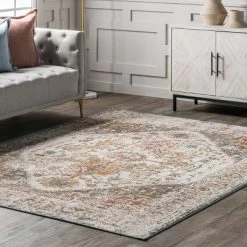NuLOOM Justine Vintage Medallion Area Rug -Household Improvement Store GUEST 70e70fc1 7744 4c6d a80a 4f9e87e99c23