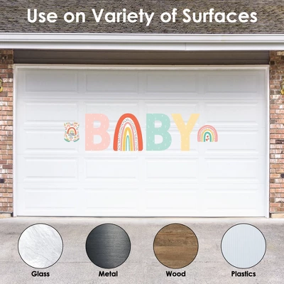 Big Dot Of Happiness Hello Rainbow - Peel And Stick Boho Baby Shower Standard Banner Wall Decals - Baby 3 Big Dot Of Happiness Hello Rainbow - Peel And Stick Boho Baby Shower Standard Banner Wall Decals - Baby - Image 2